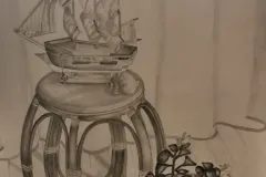 Still-life-with-a-ship-a-flower-and-a-rotting-chair.-80.00