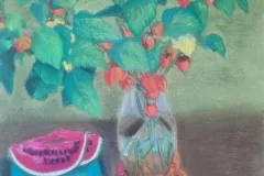 Still-life-with-fizalis-and-watermelon.-100.00